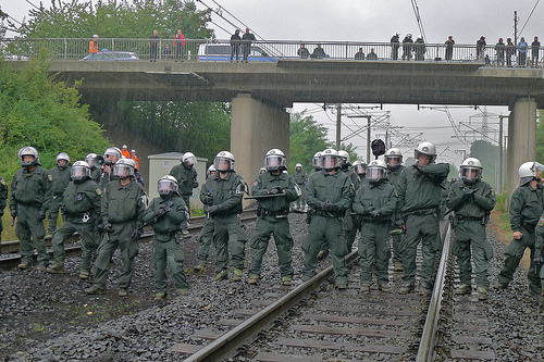 RWE Kohlebahn Blockierung 2013