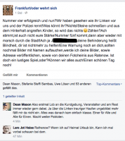 Kurz nach dem Aufmrasch bedrohten die Neonazis auf Facebook eine*n Antifaschist*in sowie Pressevertreter. Der Eintrag verschwand wenig später wieder von der Seite.