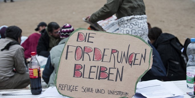 Flüchtlinge kann man abschieben – ihre Forderungen nicht.