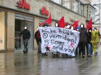 Spontandemo zu Hausdurchsuchungen in Stuttgart