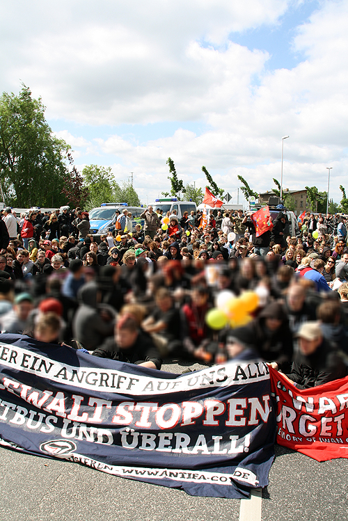 Blockade Spreewald-Bahnhof