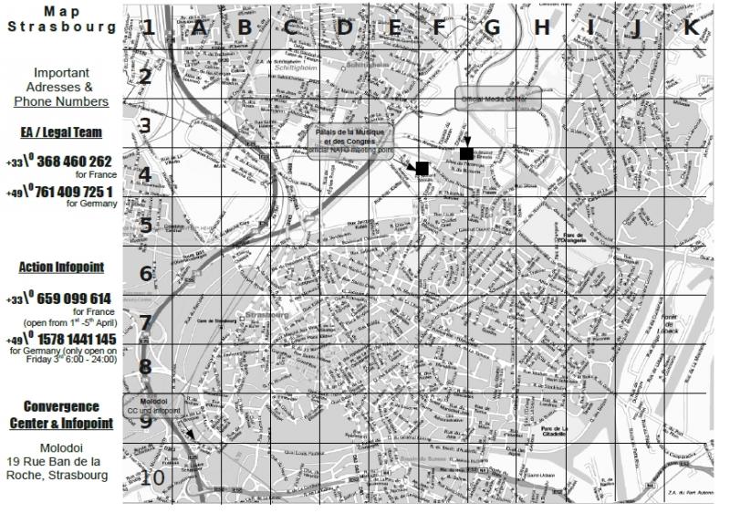 Map Strasbourg