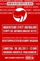 Plakat zum Antifa-Block