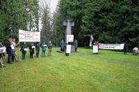 Protest am Hochkreuz