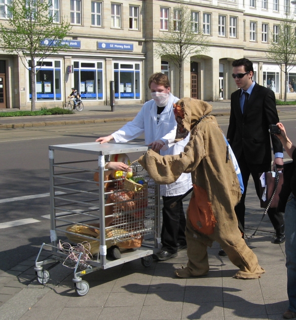 Unterwegs in der Stadt.