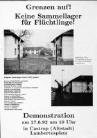 Plakat zum Sammellager in Castrop-Rauxel