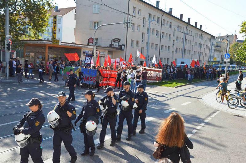 Antifa-Demo Weil am Rhein