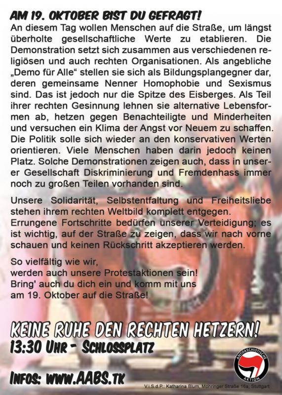 Flyer hinten