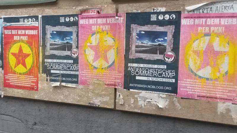 Gö: BFE sprayed über Plakate in der Roten Straße