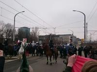 Blockade Marienbrücke