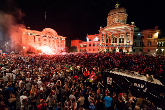 Tanz auf dem Bundesplatz 