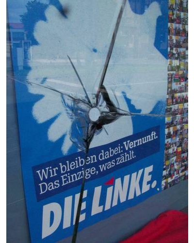 Anschlag auf das Büro der Linke im August 2008