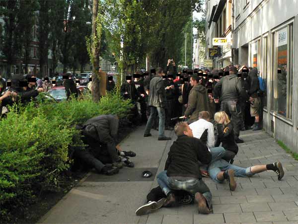 Festnahmen in der Lindwurmstraße