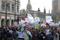 the front of the march