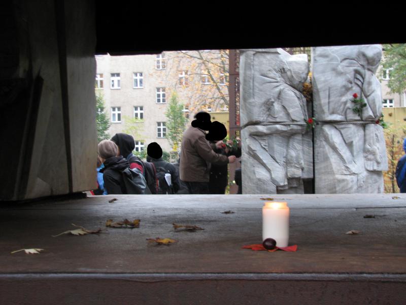 Das Mahnmal an der ehemaligen Synagoge