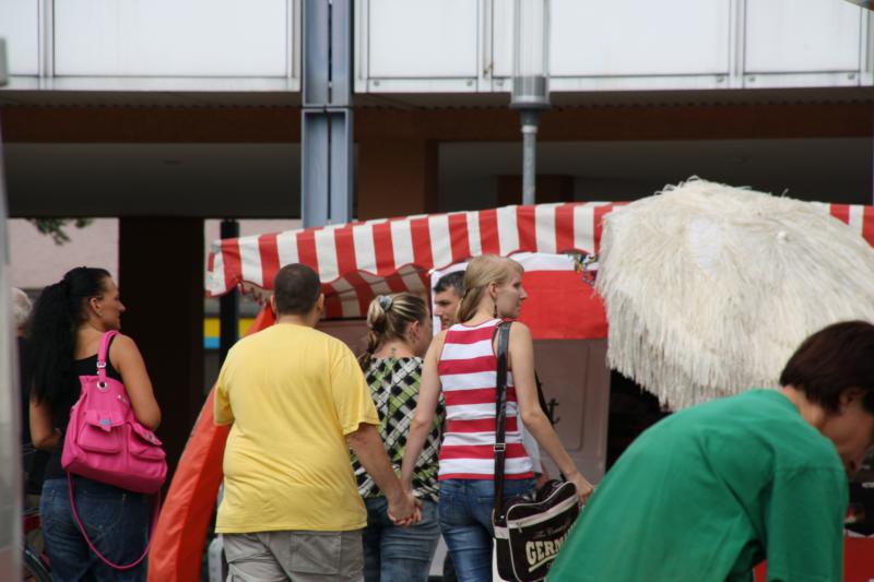 Timo und Claudia mit zwei Begleiterinnen in Wendlingen bei der Blutspendeaktion