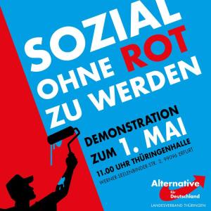 AfD-Plakat für den 1. Mai 2017