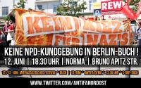 12. Juni 2015, 18.30 Uhr, Norma, Bruno-Apitz-Str., Berlin-Buch: Nazis stören!