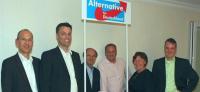 Daniel Buhl (rechts) im Kreisvorstand der AfD Pinneberg 2013