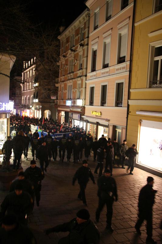 Demo in Fußgängerzone 1