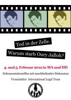 Oury Jalloh – Das war Mord!