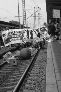 Bildungsstreik am Hauptbahnhof