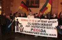 Bangert im Januar 2015 bei Pegida in Frankfurt/Main