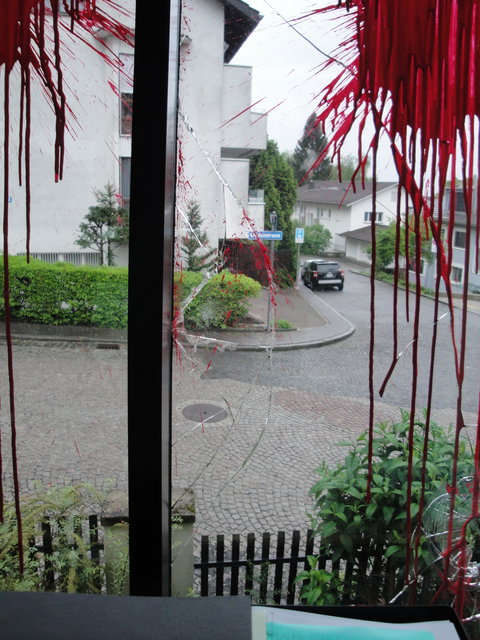 Die Architektin lebt mit ihrer Familie in dem Haus, das angegriffen wurde