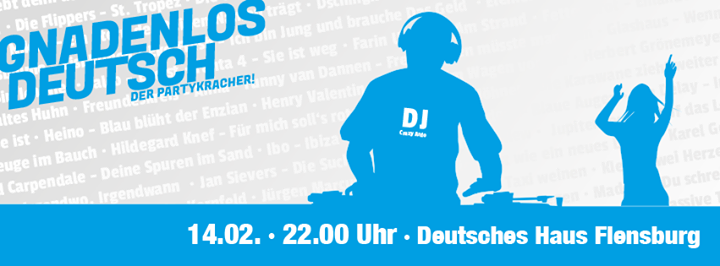 Gnadenlos deutsch Partyflyer