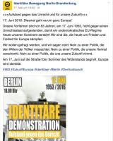 Europa-Aufmarsch der Identitären stoppen!