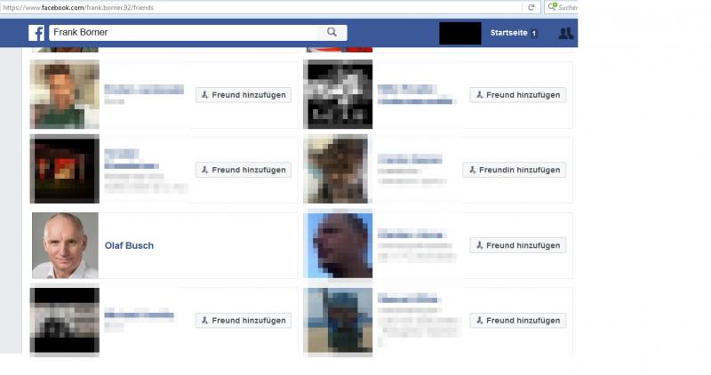 In Börners Facebook-Freundesliste findet sich auch Olaf Busch (AfD-Pankow), 2006 Vorsitzender der Partei Rechtsstaatliche Offensive (Stand 31.06.2016)