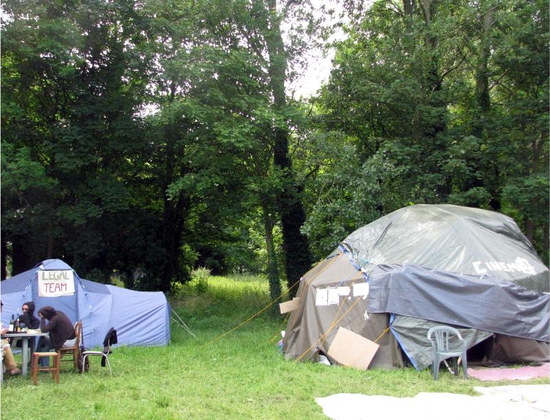 Legal and Cinema tent