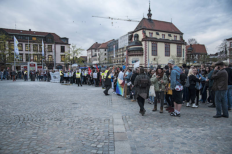 Aschaffenburg: 500 gegen Veranstaltung der AfD