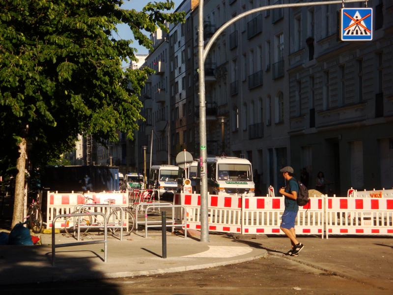 Baustelle in der Rigaer Straße