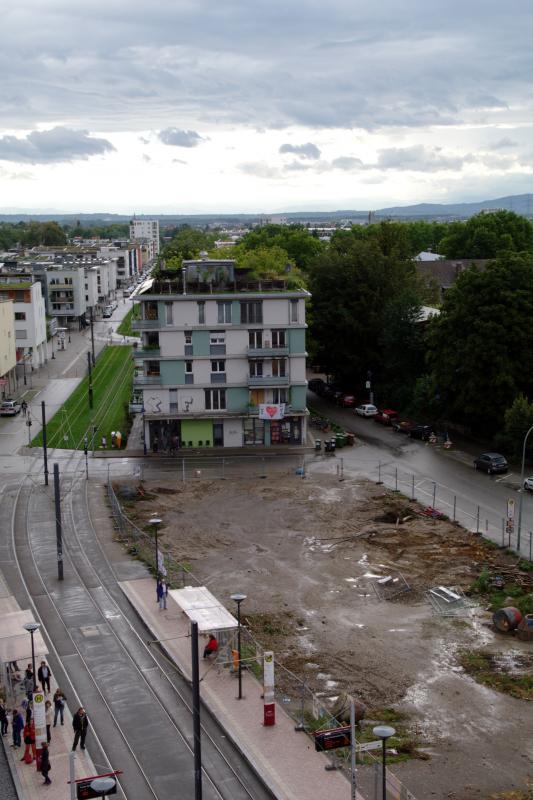 Blick übers M1 aufs Vauban