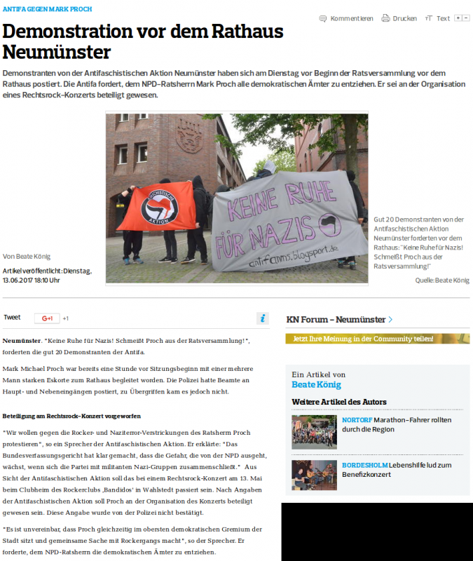 Artikel Kieler Nachrichten