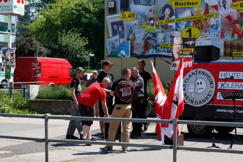 22. Mai 2014, Buch, NPD-Kundgebung