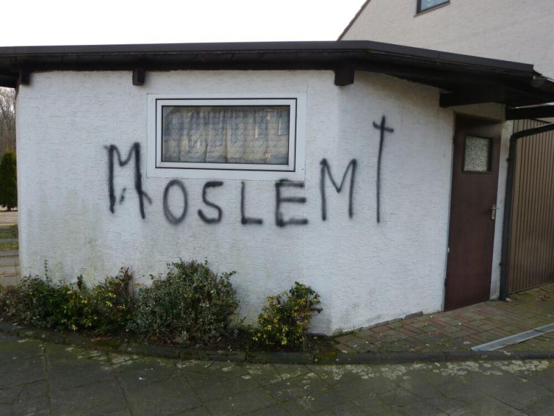 Rassistische Graffitis in Monheim 