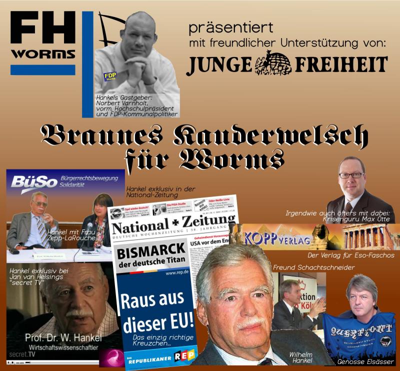 Collage "Braunes Kauderwelsch für Worms"