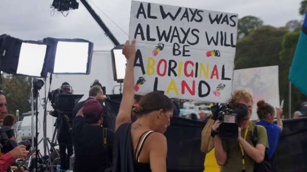 Aboriginal protesters in Canberra - 9