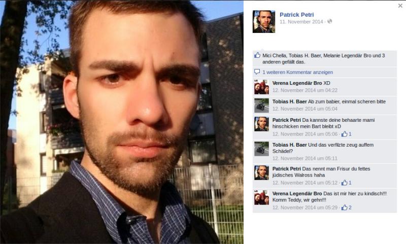 Patrick Petri auf Facebook