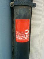 Sticker Kein Tag der Heimattreue