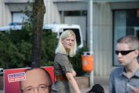 Jennifer Keßler auf NPD-Kundgebung am 17.08.2013 in Bochum