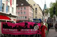 Platz Rabatz Rhino bleibt