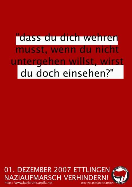 2007 - Gegen den Naziaufmarsch in Ettlingen