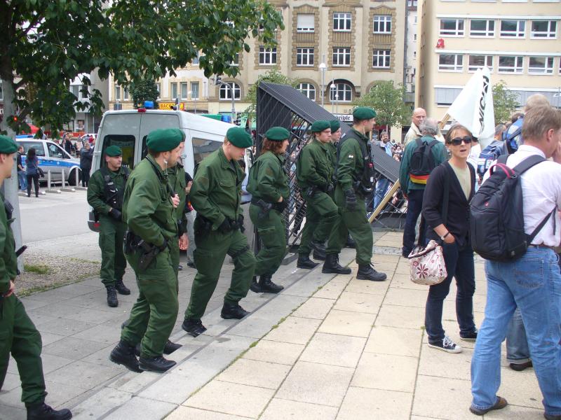 Polizei rückt an