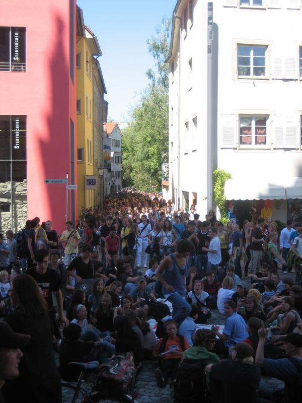 Sit-In am Münsterplatz