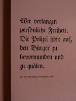 Aus dem Offenburger Programm, 1847