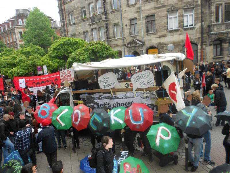 blockupy am auftakt