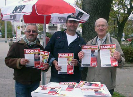 v.l.: Thomas Rausch, Ingo Kämmer, Gerhard Ambrosius (NPD)